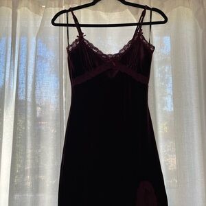 Darling Deep Burgundy Lace Chemise/slip